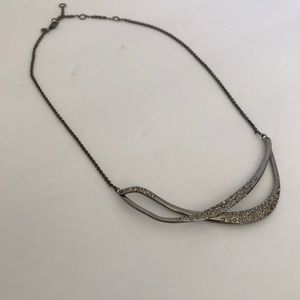 ALEXIS BITTAR  MISS HAVISHAM GUNMETAL NECKLACE